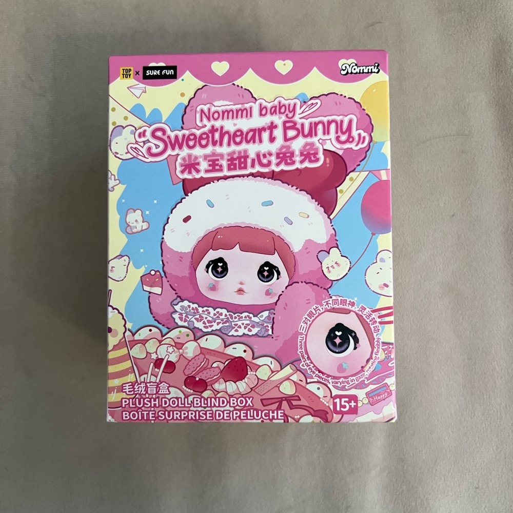 🌸 Nommi Baby “Sweetheart Bunny” Plush Doll Blind Box – Brand New Sealed 🌸